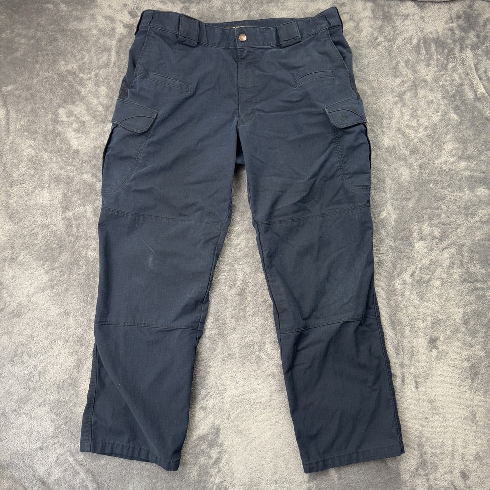 5.11 Tactical Stryke Pants Mens 37x29 Navy Blue Ripstop Multi-Pocket Cargo